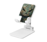 Woshuwo Green Evil In Luxury Light Dark Green Marble Supporto pieghevole per telefono cellulare ad angolo regolabile in altezza Supporto per cellulare portatile da tavolo compatibile con tutti gli