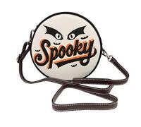 Woshuwo Halloween Spooky Due Occhi Con Ali di pipistrello Donne Rotondo Crossbody Borse In Pelle Sling Bag Borsa