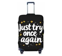 Woshuwo Just Try Once Again - Copribagagli da viaggio elastico, antipolvere, antigraffio, adatto per valigie da 56-61 cm