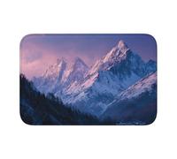 Woshuwo Majestic - Zerbino antiscivolo per interni ed esterni, motivo: montagne e foreste, 40 x 60 cm