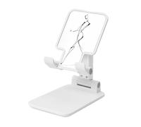 Woshuwo Minimalist Line Art Sketch Walking Figura umana Supporto pieghevole per telefono cellulare ad angolo regolabile in altezza Supporto per cellulare portatile da tavolo compatibile con tutti gli