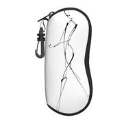 Woshuwo Minimalista Line Art Sketch Walking Figura Umana Occhiali Portatile Custodia Occhiali da Sole Luce Borsa Occhiali Da Sole Caso