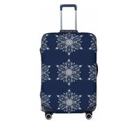 Woshuwo Perle e cristalli fiocco di neve elastico bagagli copre antipolvere antigraffio valigia Protector Fit 22-24 pollici