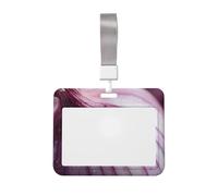 Woshuwo Porta badge scorrevole a cipolla tagliata in plastica rigida per carte di lavoro per infermieri ufficio