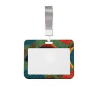 Woshuwo Porta badge scorrevole colorato a forma di pesce, in plastica dura, per infermieri e ufficio