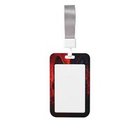 Woshuwo Porta badge scorrevole con cane pastore blu e rosso, in plastica dura, per infermieri e ufficio