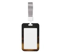 Woshuwo Porta badge scorrevole con due simpatici fantasmi bianchi nel bosco in plastica rigida per carte di lavoro per infermieri ufficio