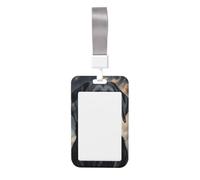 Woshuwo Porta badge scorrevole con labrador retriever, in plastica dura, per infermieri, ufficio