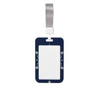 Woshuwo Porta badge scorrevole con perle e cristalli a forma di fiocco di neve, in plastica dura, per infermieri e ufficio