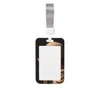 Woshuwo Porta badge scorrevole con scheletro che fa il segno della pace, in plastica dura, per infermieri e ufficio