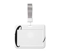 Woshuwo Porta badge scorrevole con scritta "Love in Cursive", in plastica rigida, per biglietti di lavoro, per infermieri e ufficio