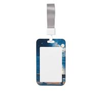 Woshuwo Porta badge scorrevole con tre gatti seduti su una panchina, in plastica dura, per infermieri e ufficio