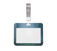 Woshuwo Porta badge scorrevole con tre streghe nella foresta nebbiosa, in plastica dura, per biglietti di lavoro, per infermieri e ufficio