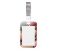Woshuwo Porta badge scorrevole con uova di Pasqua colorate, in plastica dura, per infermieri e ufficio