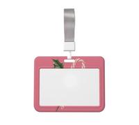 Woshuwo Porta badge scorrevole in plastica rigida con bastoncini di zucchero e vischio, stile retrò, per infermieri e ufficio