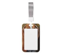 Woshuwo Porta badge scorrevole in plastica rigida con cane Basset Hound, per infermieri e ufficio