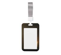 Woshuwo Porta badge scorrevole in plastica rigida con cappello da strega a forma di gatto nero su libri, per infermieri e ufficio