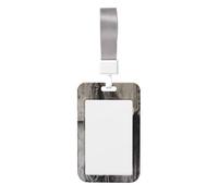 Woshuwo Porta badge scorrevole in plastica rigida con cappello e lazo, per biglietti da lavoro, per infermieri e ufficio