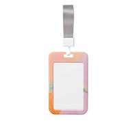 Woshuwo Porta badge scorrevole in plastica rigida con due mani che tengono il nome, per infermieri e ufficio