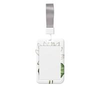 Woshuwo Porta badge scorrevole in plastica rigida con fiore di ninfea, per infermieri e ufficio
