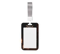 Woshuwo Porta badge scorrevole in plastica rigida con gufo appollaiato su un libro antico, per infermieri e ufficio