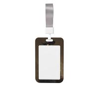 Woshuwo Porta badge scorrevole in plastica rigida con motivo strega con scopa, per infermieri e ufficio