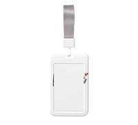 Woshuwo Porta badge scorrevole in plastica rigida con parole inglesi per San Valentino, per infermieri e ufficio