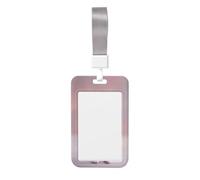 Woshuwo Porta badge scorrevole in plastica rigida con scheletro che fa il segno della pace, per infermieri e ufficio