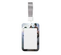 Woshuwo Porta badge scorrevole in plastica rigida con scritta "Ducks On A Dead Branch Mallards", per infermieri e ufficio