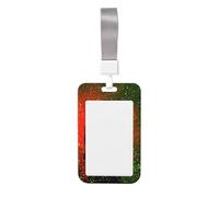 Woshuwo Porta badge scorrevole in plastica rigida con silhouette di coppia che abbraccia in amore, per infermieri e ufficio