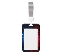 Woshuwo Porta badge scorrevole in plastica rigida con stelle esplosive, per infermieri e ufficio