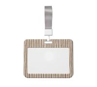 Woshuwo Porta badge scorrevole in plastica rigida con strisce verticali lunghe disegnate a mano, per infermieri e ufficio