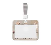 Woshuwo Porta badge scorrevole in plastica rigida con tre uccelli su un filo spinato, per infermieri e ufficio