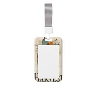 Woshuwo Porta badge scorrevole rustico in plastica rigida per biglietti di auguri, per infermieri e ufficio