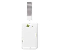 Woshuwo Porta badge scorrevole vintage con agrifoglio e vischio, in plastica rigida, per infermieri e ufficio