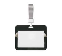 Woshuwo Porta badge scorrevole vintage con quattro funghi, in plastica rigida, per infermieri e ufficio