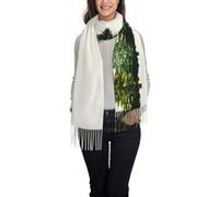 Woshuwo Row Of Christmas Trees Country Plaid Donne Sciarpa Nappa Sciarpa Scialle Caldo Signore Frange Scialle Avvolge