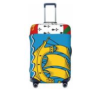 Woshuwo Saint Pierre Miquelon - Coprimaterasso elastico da viaggio, antipolvere, antigraffio, adatto per valigie da 56-61 cm