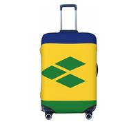 Woshuwo Saint Vincent Grenadine Bandiera Elastica Viaggio Coperture Antipolvere Resistente ai Graffi Valigia Protector Fit 22-24 Pollici