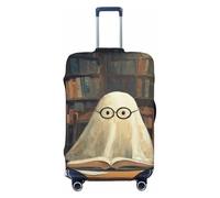 Woshuwo Simpatico fantasma che indossa occhiali da lettura elastici da viaggio, antipolvere, antigraffio, protezione per valigie da 56-61 cm