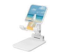 Woshuwo Simpatico fantasma galleggiante oceano spiaggia pieghevole supporto per telefono cellulare angolo regolabile altezza desktop portatile cellulare culla compatibile con tutti gli smartphone