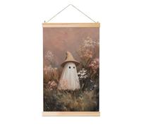 Woshuwo Simpatico fantasma strega fiori selvatici rustico casa colonica tela appesa pittura, arte della parete in lino pezzo d'arte per la casa opera d'arte moderna decorazione fattoria 40 x 60 cm