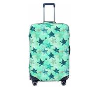 Woshuwo Star On Green - Copribagagli da viaggio elastico, antipolvere, antigraffio, adatto per valigie da 56-61 cm