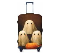 Woshuwo Tre simpatici fantasmi e zucche elastiche da viaggio coperture antipolvere antigraffio valigia Protector Fit 22-24 pollici