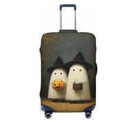 Woshuwo White Ghosts Woods Dark Academia - Copribagagli da viaggio elastico, antipolvere, antigraffio, adatto per valigie da 56-61 cm