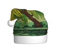 Woshuwo Willow Tree - Cappello da Babbo Natale quadrato con piastrelle