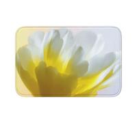 Woshuwo Zerbino antiscivolo con anemone astratto con petali gialli, per interni ed esterni, 40 x 60 cm