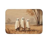 Woshuwo Zerbino antiscivolo con famiglia di tre fantasmi, per interni ed esterni, 40 x 60 cm