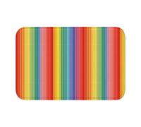 Woshuwo Zerbino antiscivolo con strisce verticali color arcobaleno, per interni ed esterni, 40 x 60 cm