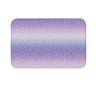 Woshuwo Zerbino antiscivolo per interni ed esterni, 40 x 60 cm, colore: lavanda pastello viola e bianco